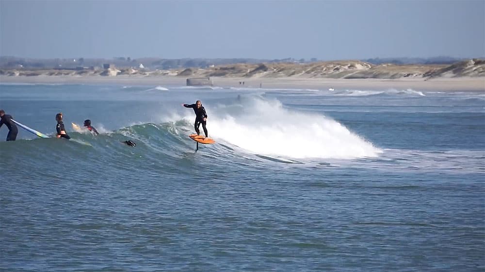 Vidéo d'une session Surf & Sup Foil à La Torche