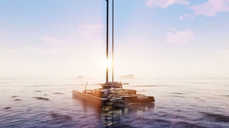 Nemesis One catamaran hydroptère de luxe