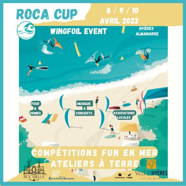 Roca Cup 2022, wing foil event sur Foil