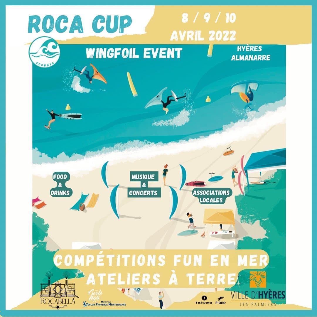 Roca Cup 2022, wing foil event sur Foil