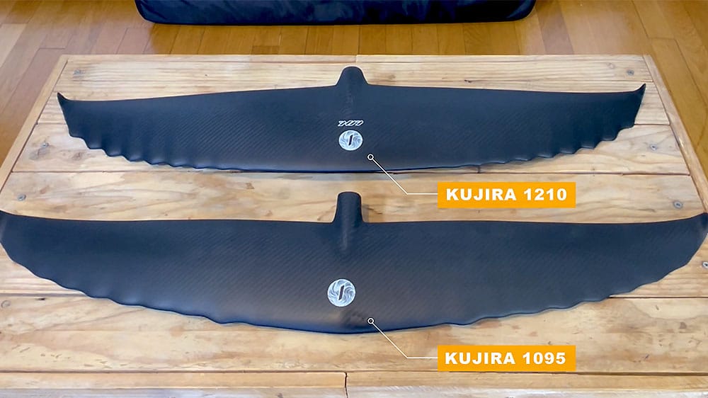 Takuma Kujira comparatif du foil 1210 & 1095