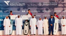 Mathis Ghio gagne en wingfoil à Abu Dhabi