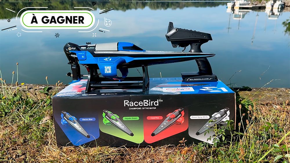 Test bateau électrique sur foil E1 Racebird radiocommandé !