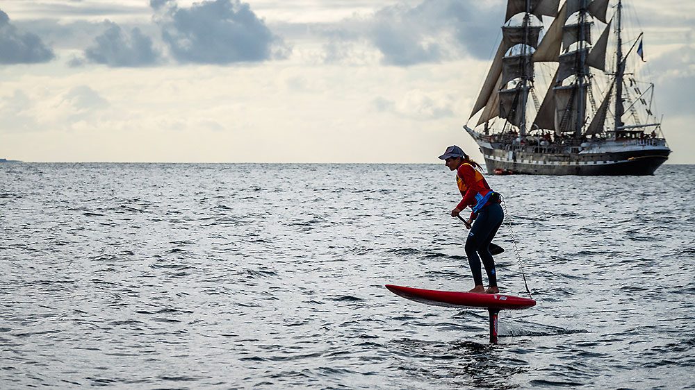 Crozon Foil Festival 2024, 1e journée intense en Downwind Foil