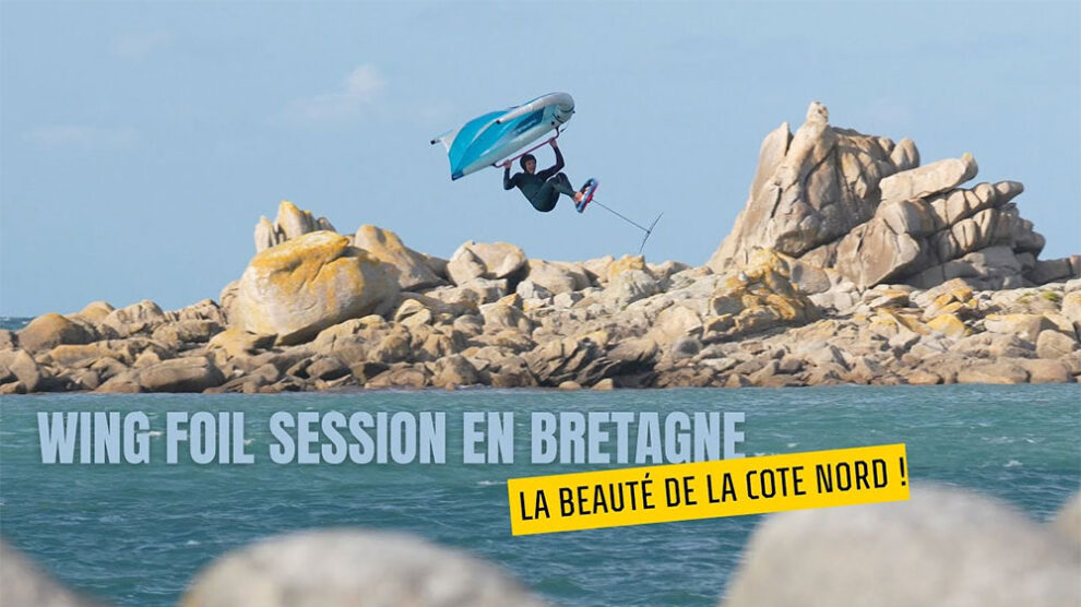 Découvrez une session wing foil en Bretagne nord avec le champion multi disciplines Benoît Carpentier.