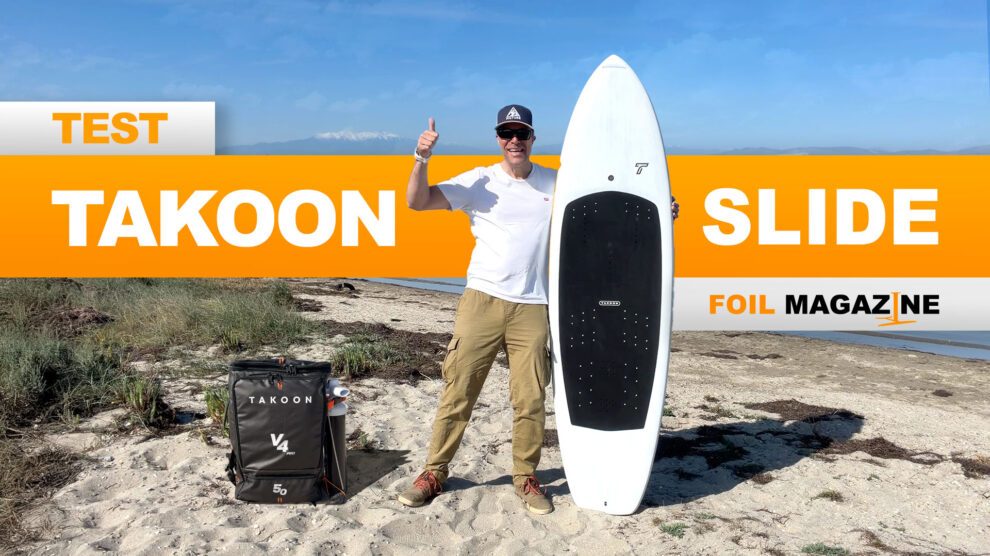 Test TAKOON SLIDE pour la parawing et le wing foil